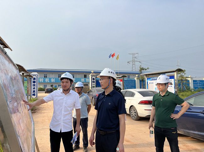 翟羽佳听取项目现场汇报。蒋佳伦摄（建图）.jpg