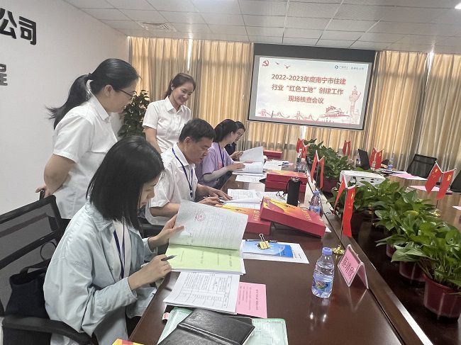 查看党建资料。卢丽君 摄（建图）.jpg